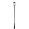 Z-Lite Sheridan 1 Light Outdoor Post Mounted Fixture, Black & White Opal 595PHMR-519P-BK - alternate 7